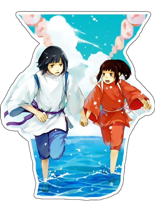 Cute And Adorable Characters Printed Wall Sticker Multicolour