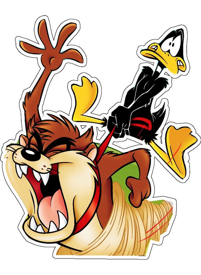 ملصق جداري بتصميم شخصية رسومات كرتونية لطيفة متعدد الألوان