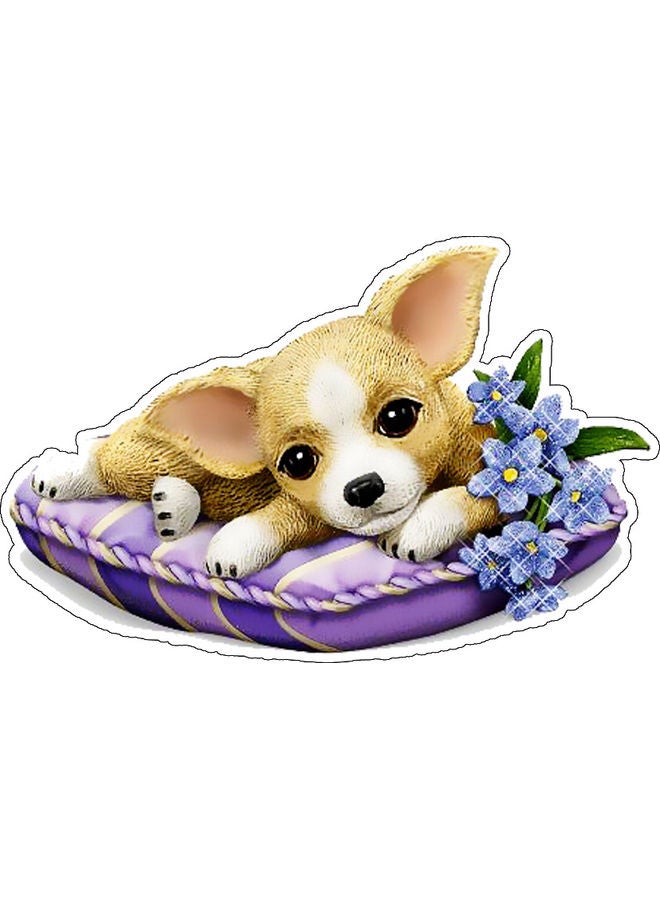 Dog Design Decorative Wall Sticker Multicolour