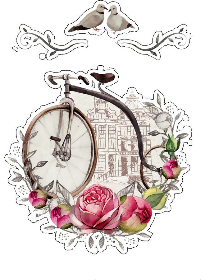 بي بي ملصق جداري للزينة من 4 قطع متعدد الألوان 10x10سم