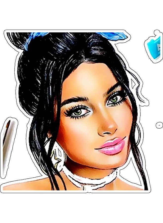 Decorative Wall Sticker Multicolour 10x10cm