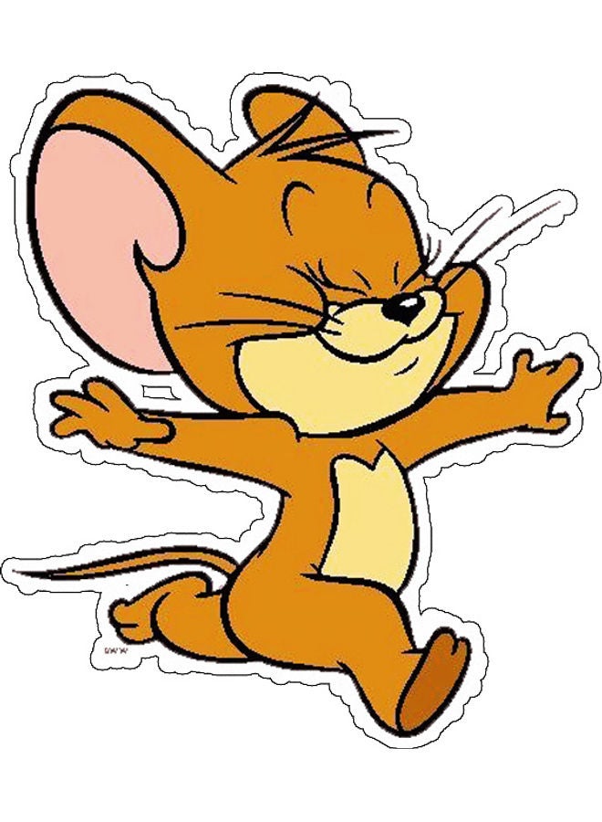 BP Cartoon Decorative Wall Sticker Multicolour 10x10cm