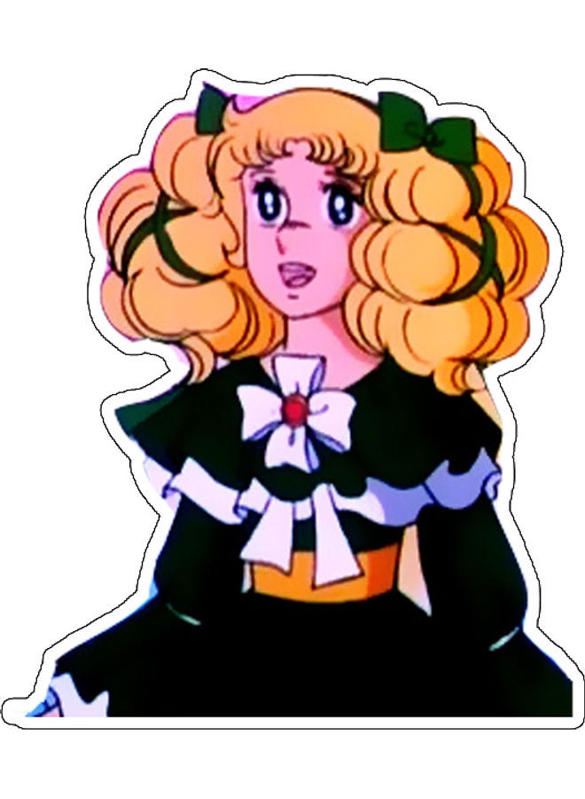 BP Girl Design Decorative Wall Sticker Multicolour