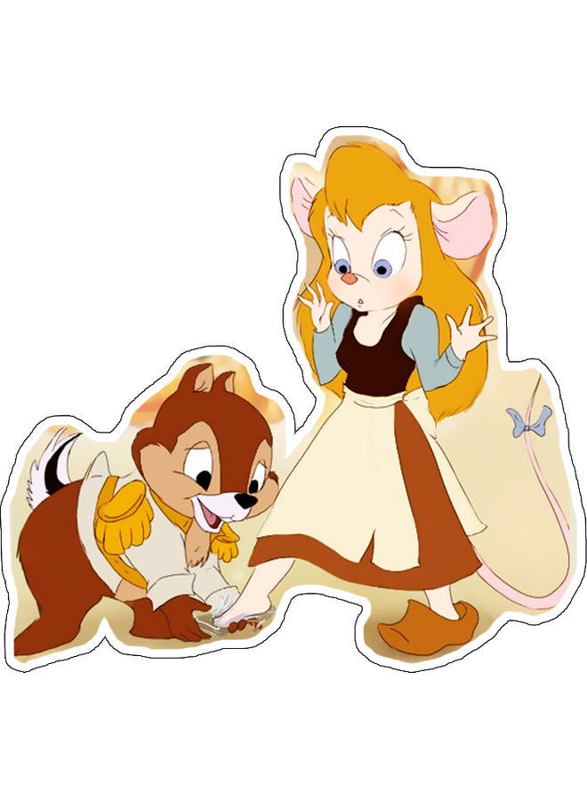 Cartoon Characters Decorative Wall Sticker Multicolour