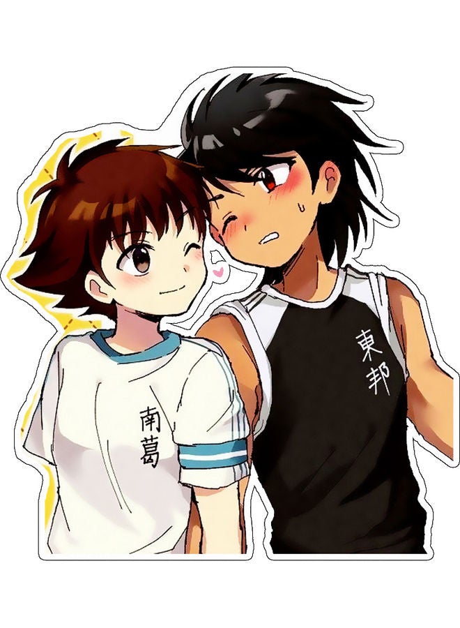 Anime Characters Decorative Wall Sticker Multicolour