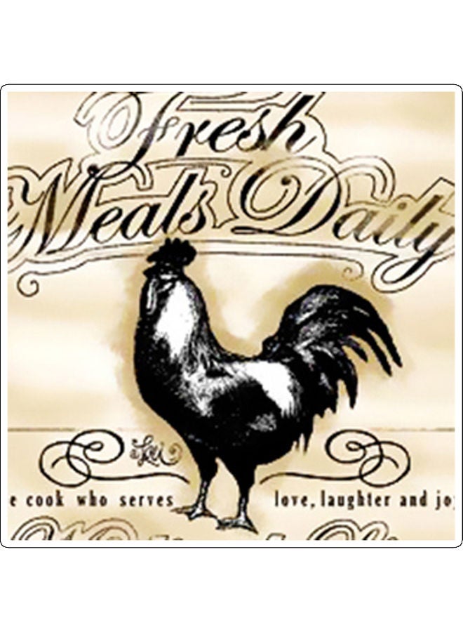 BP Rooster Design Decorative Wall Sticker Multicolour