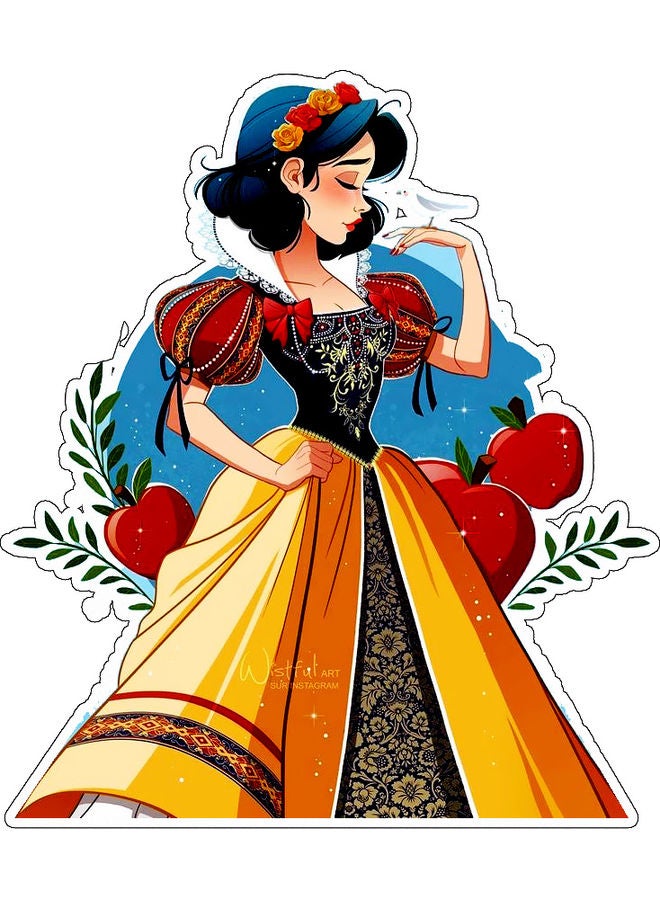 BP Fictional Character Printed Wall Sticker Multicolour