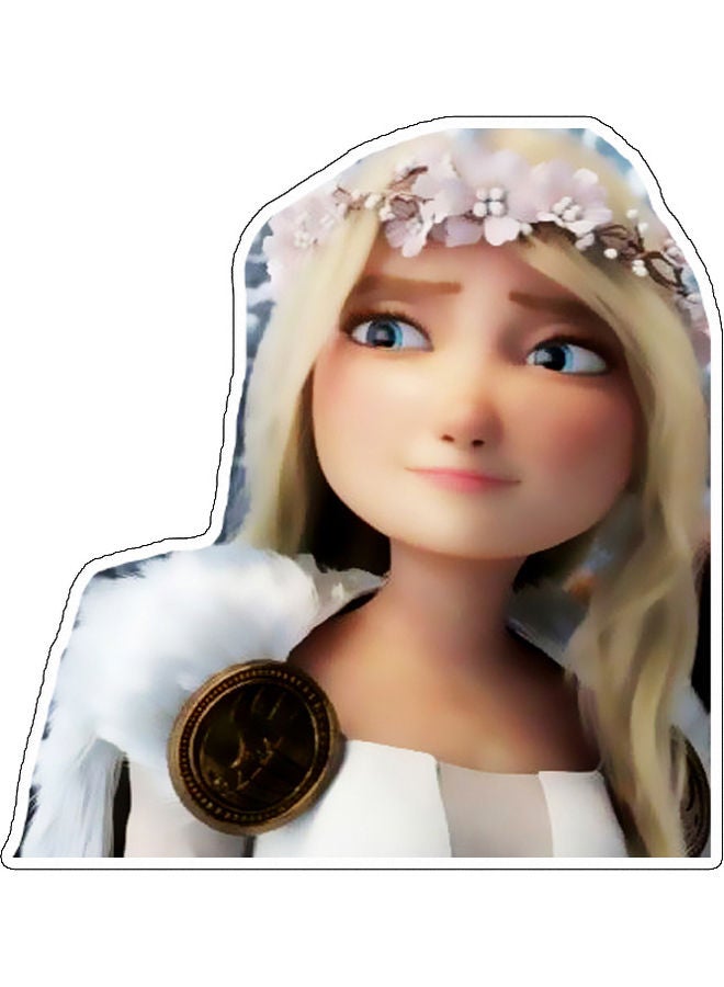 بي بي ملصق جداري مزين بطبعة شخصية خيالية متعدد الألوان