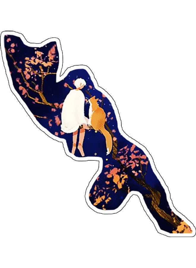 BP Boy And Cat Printed Wall Sticker Multicolour