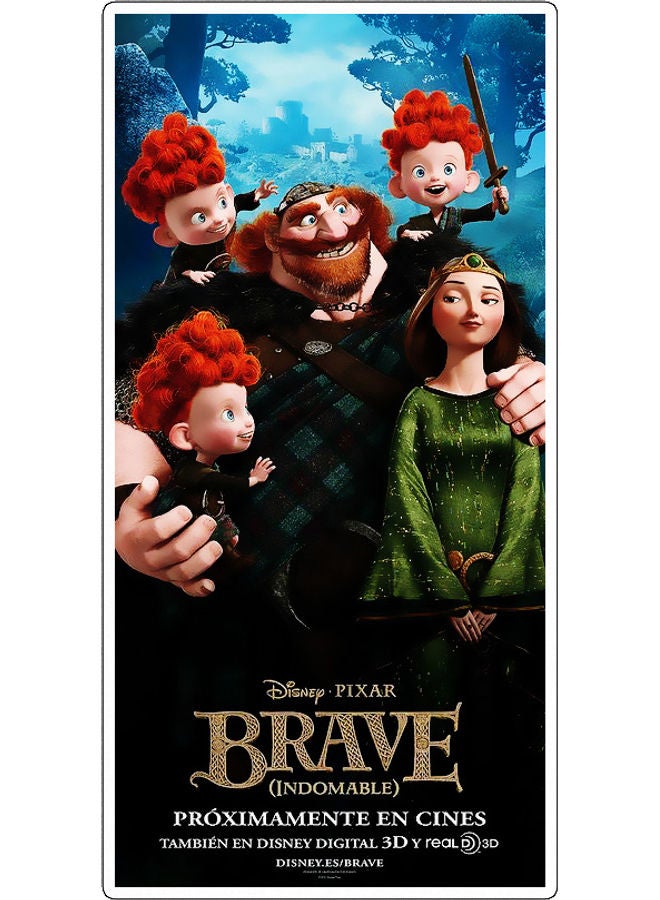 ملصق جداري بطبعة شخصيات ديزني متعدد الألوان