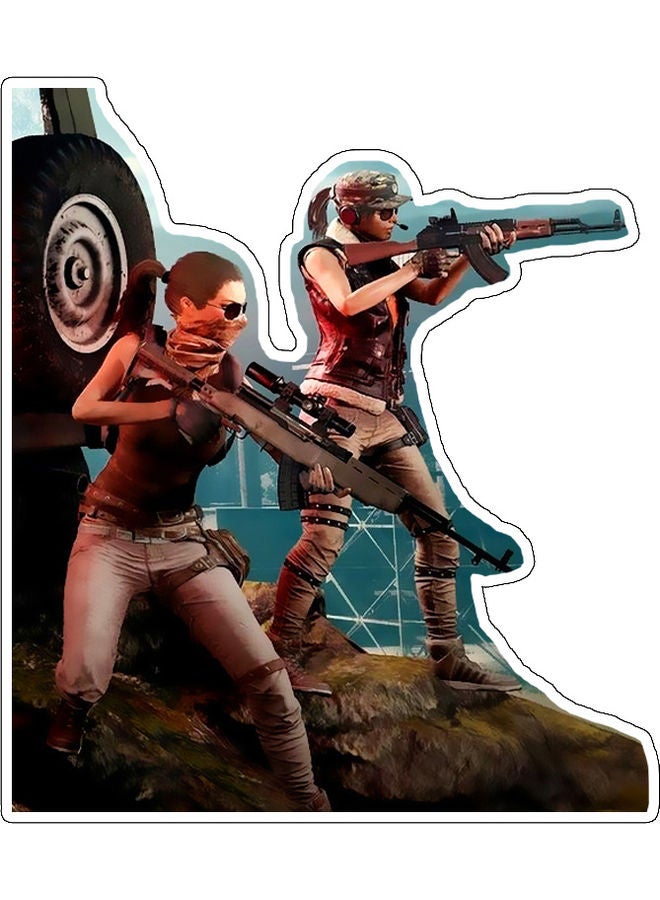 Game Character Printed Wall Sticker Multicolour