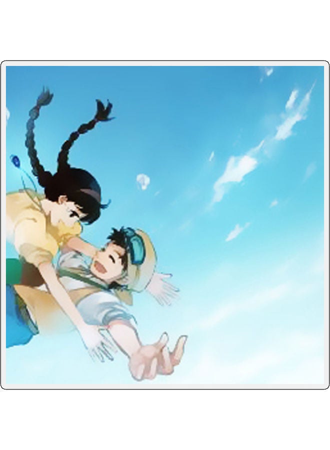 ملصق جداري يمثل شخصية جميلة متعدد الألوان