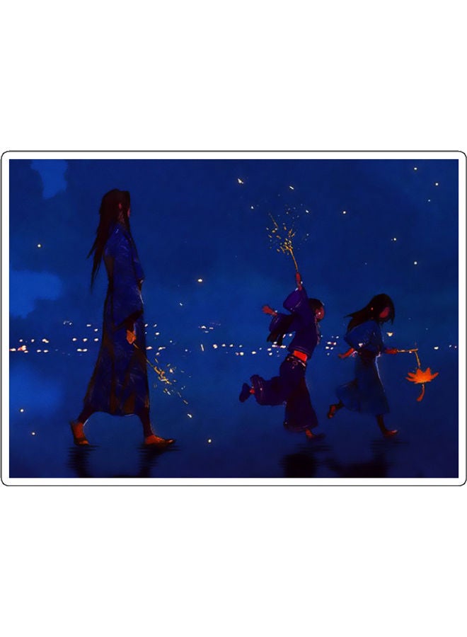 BP Fictional Character Printed Wall Sticker Multicolour