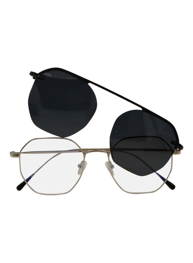 TFL - Oversized Anti-Blue Light Glasses With Clip On Sunglasses - Image 1