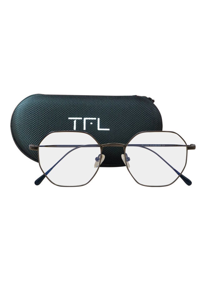 TFL - Oversized Anti-Blue Light Glasses With Clip On Sunglasses - Image 1