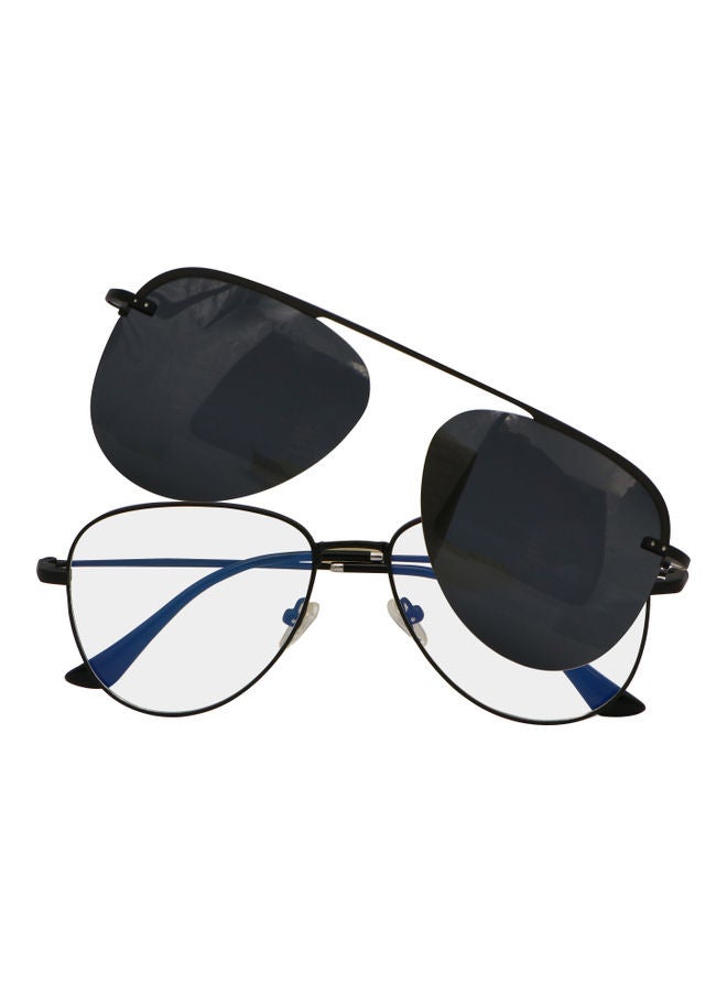 TFL - Aviator Anti-Blue Light Glasses With Clip On Sunglasses - Image 1