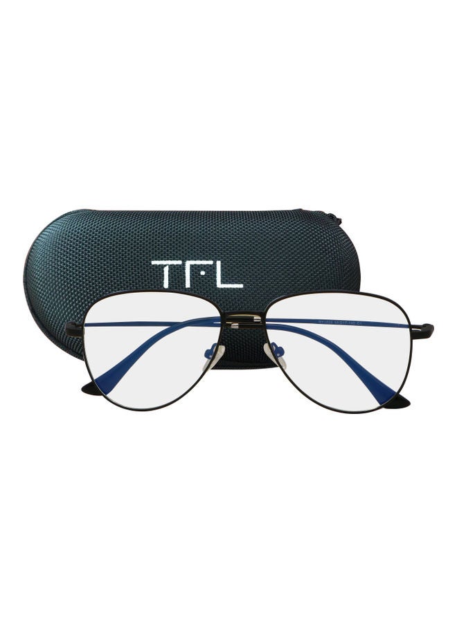 TFL - Aviator Anti-Blue Light Glasses With Clip On Sunglasses - Image 1