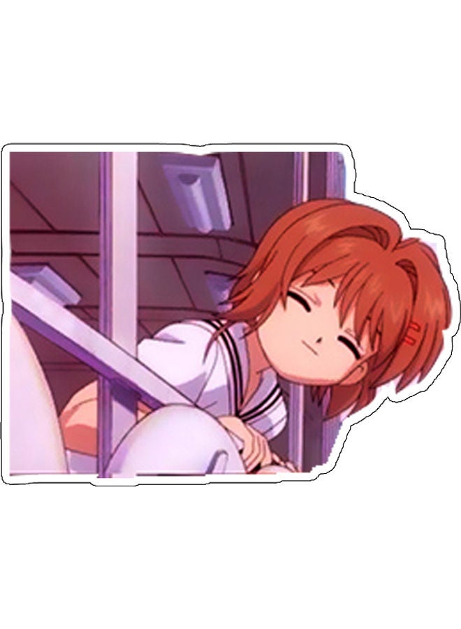 ملصق جداري للزينة بطبعة شخصية أنمي متعدد الألوان