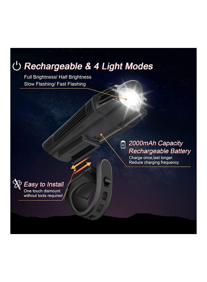 Alfa.life Ultra Bright USB Rechargeable Bike Light Set  - Image 2