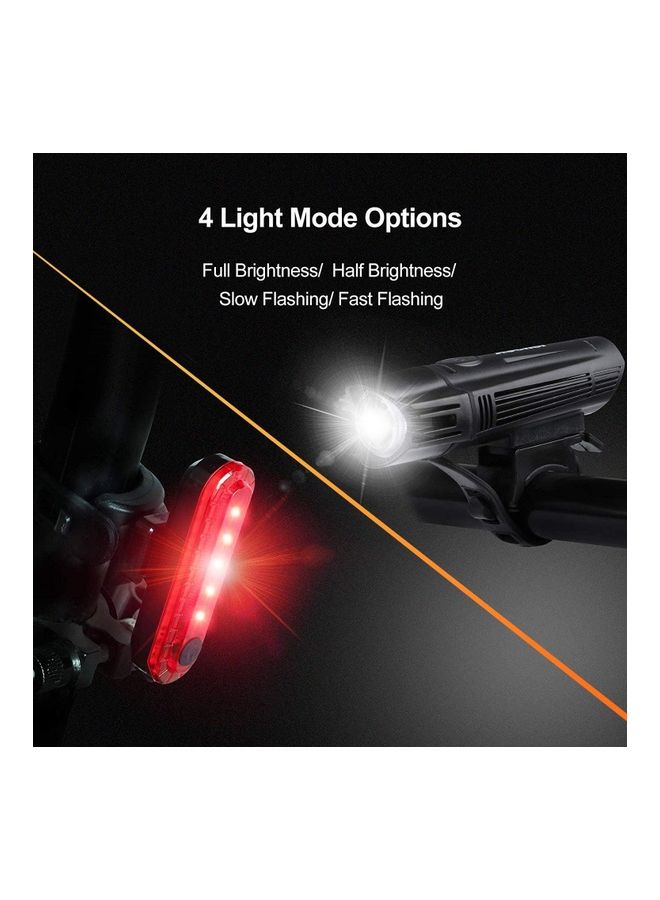 Alfa.life Ultra Bright USB Rechargeable Bike Light Set  - Image 3