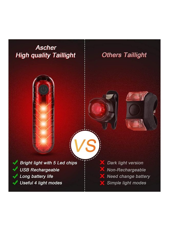 Alfa.life Ultra Bright USB Rechargeable Bike Light Set  - Image 4