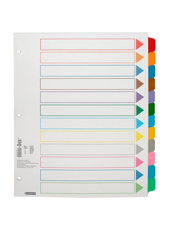 Oxford Omnidex Index Divider White