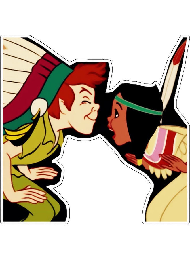 BP Girl and Boy Printed Decorative Wall Sticker Multicolour