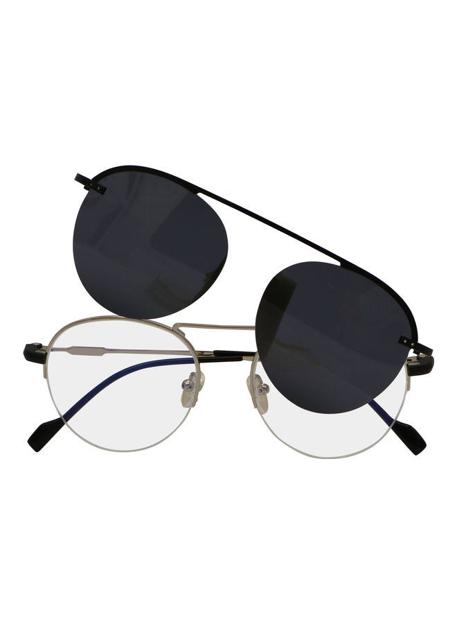 TFL - Aviator Anti-Blue Light Glasses With Clip On Sunglasses - Image 1