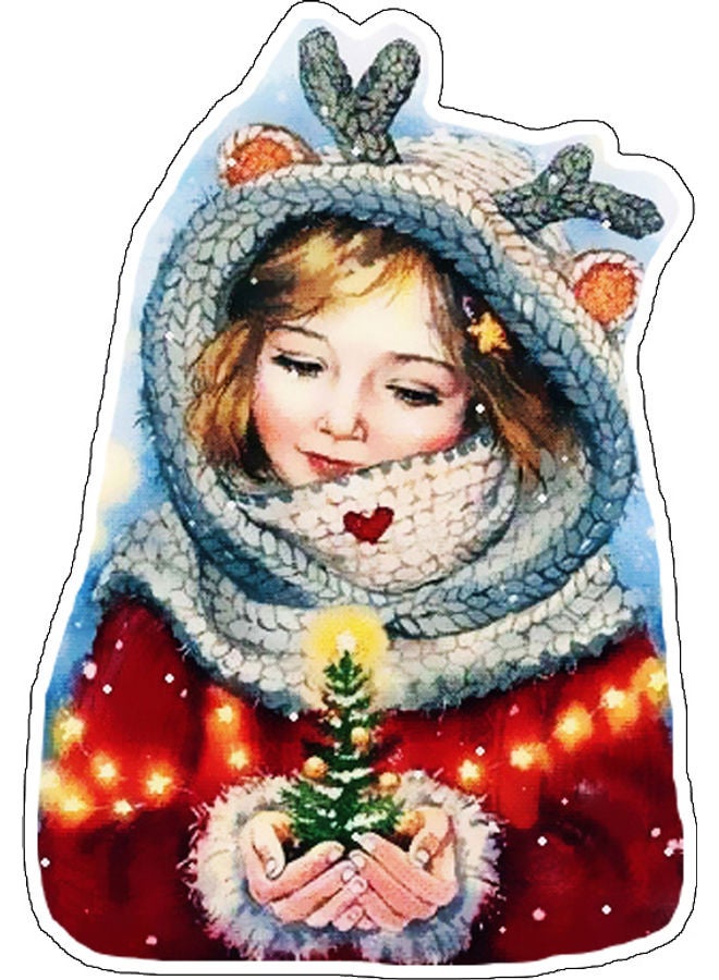 بي بي ملصق جداري للزينة متعدد الألوان 10x10سم