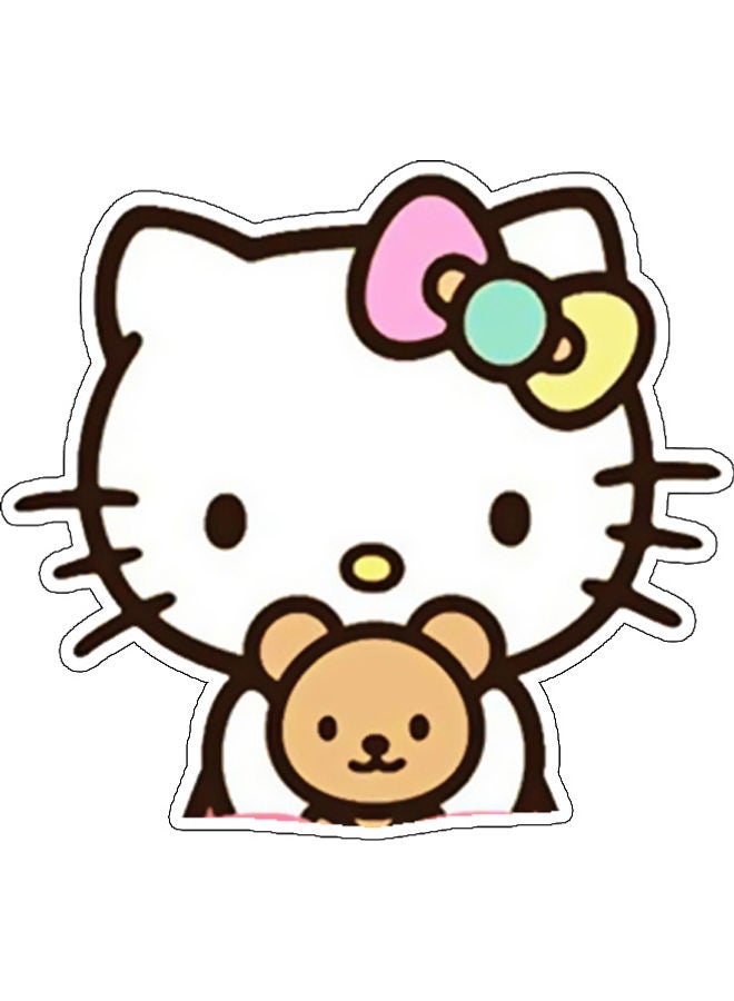 بي بي ملصق جداري للزينة بطبعة قطة صغيرة متعدد الألوان