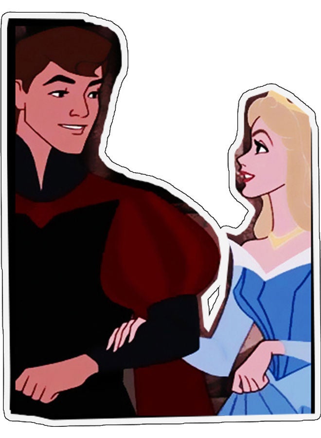 بي بي ملصق جداري للزينة بطبعة فتى وفتاة متعدد الألوان