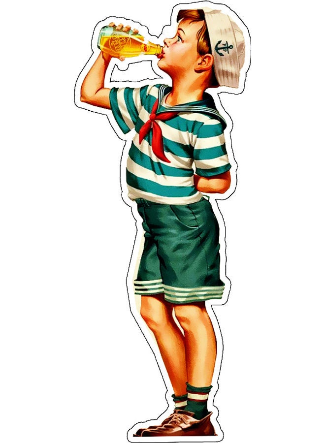 BP Boy Printed Decorative Wall Sticker Multicolour