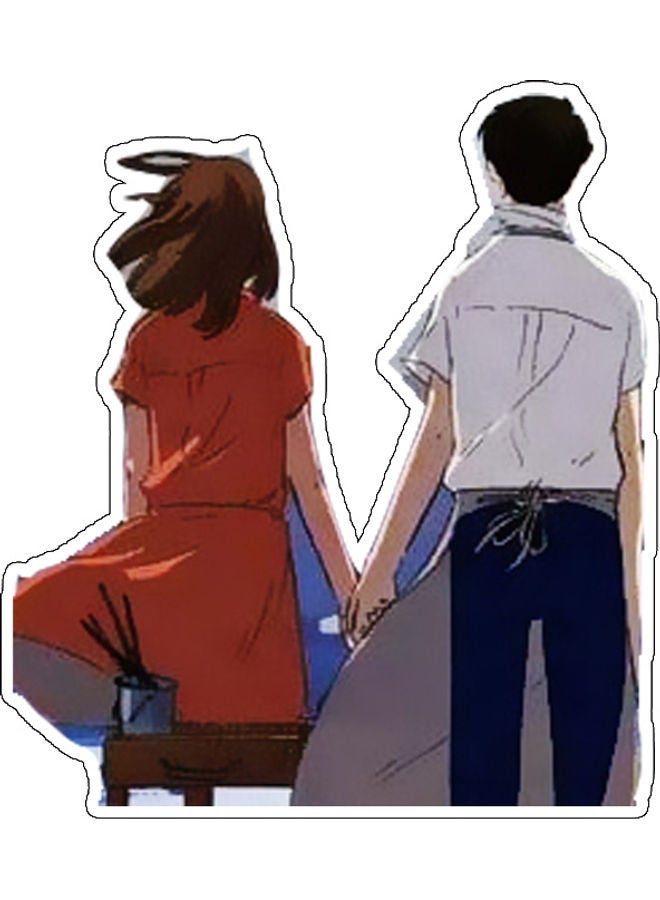 BP Girl And Boy Printed Wall Sticker Multicolour