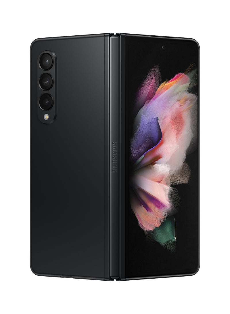 Samsung - Galaxy Z Fold 3 5G Dual SIM Phantom Black 12GB RAM 256GB With Buds Pro + Cover S Pen And Care - Middle East Version - Image 1