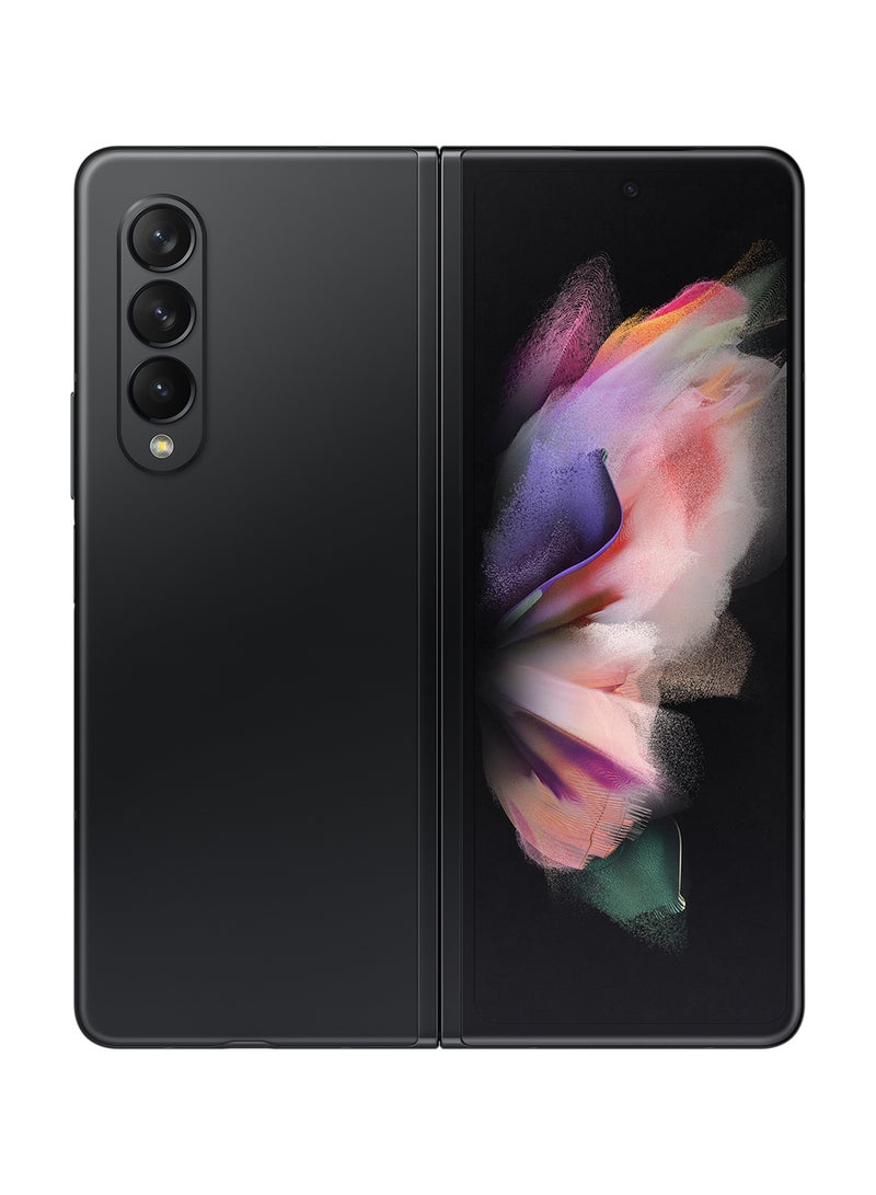 Samsung - Galaxy Z Fold 3 5G Dual SIM Phantom Black 12GB RAM 256GB With Buds Pro + Cover S Pen And Care - Middle East Version - Image 1
