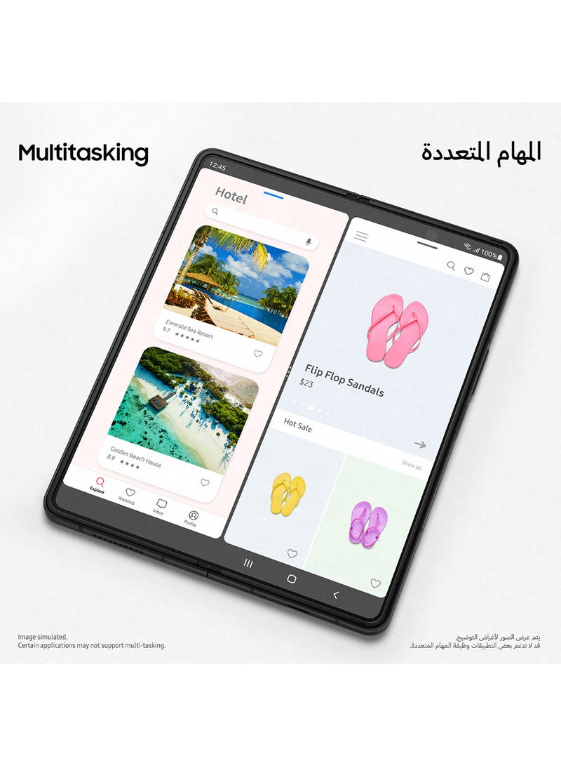 Samsung - Galaxy Z Fold 3 Single SIM Phantom Silver 12GB RAM 256GB 5G - International version - Image 1