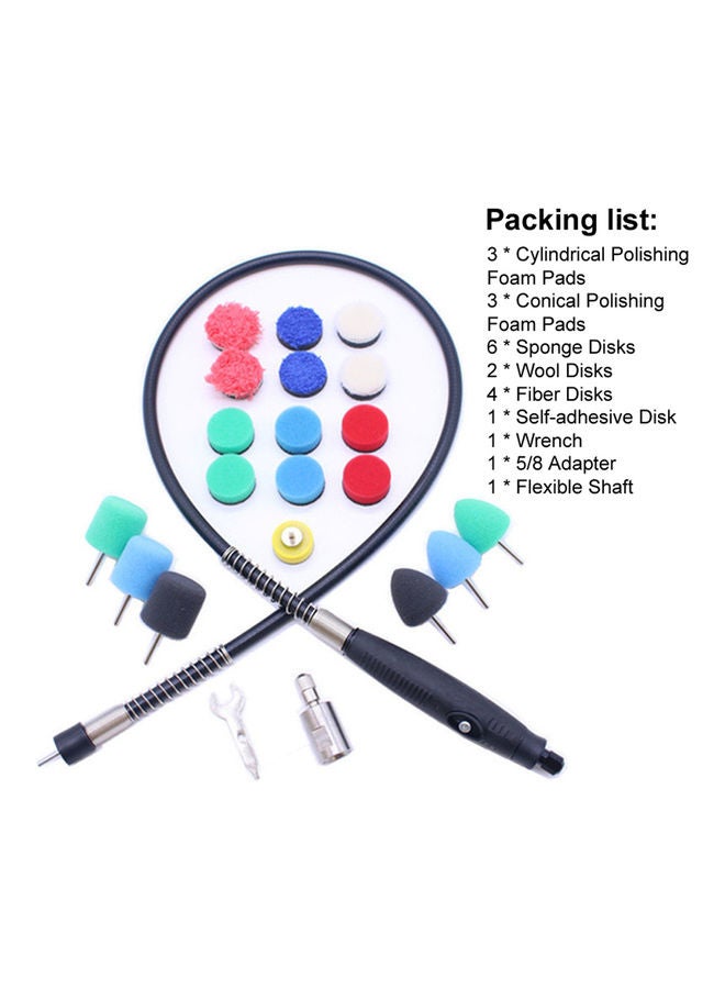 Generic 22-Piecec Polishing Foam Pads Sponge Disc Set Multicolour  - Image 3