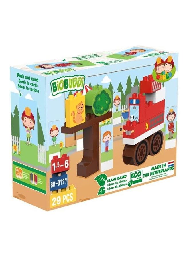 BioBUDDi BB-0127 29-Piece Fire Truck Building Sets 29 6+ Years - Image 4
