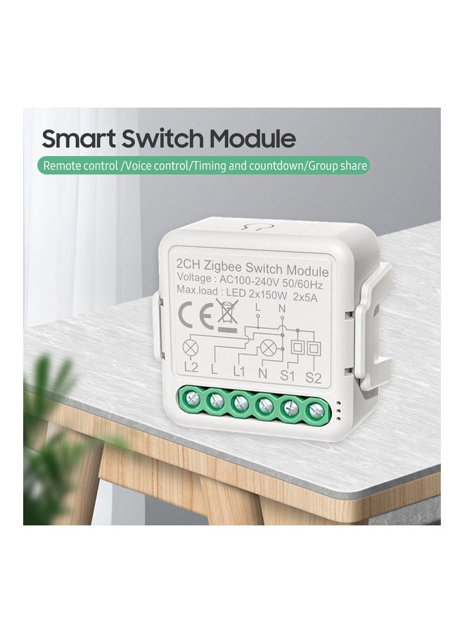 Generic 2-Way Zigbee Smart Switch Module White  - Image 4