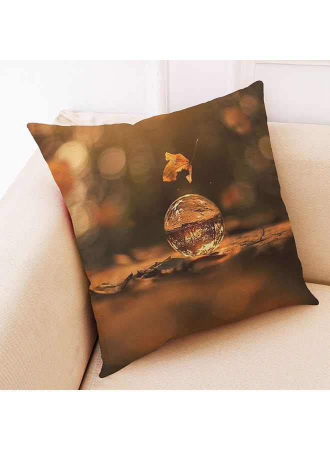 غطاء وسادة ديكور البني/الرمادي 45x45سم