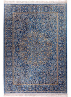 ريغال إن هاوس سجادة مستطيلة ناعمة الملمس أزرقذهبي 120x80سم  - Image 1