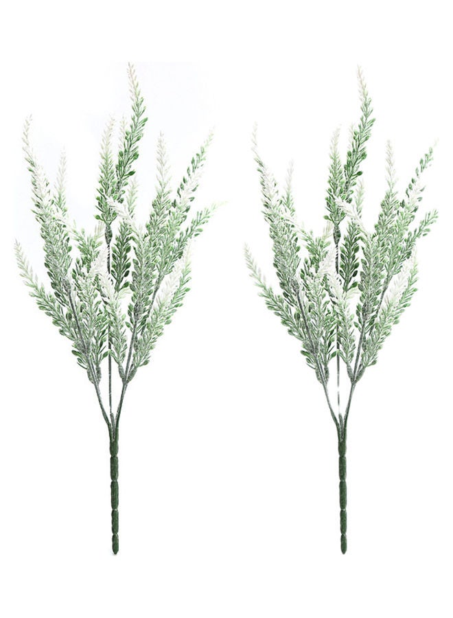 Generic 2-Piece Artificial Lavender Flower White 