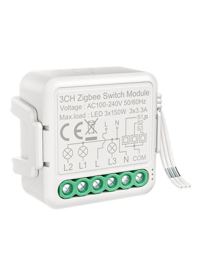 وحدة مفتاح زيجبي ذكية ب3 اتجاهات أبيض - Image 1