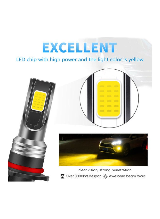 طقم مصابيح ضباب LED مكون من قطعتين - Image 3