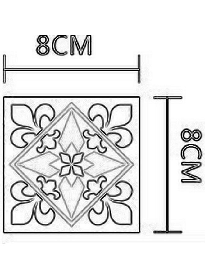 Self Adhesive Cooktop Bathroom Kitchen Wall Tile Sticker Grey/White - Image 2