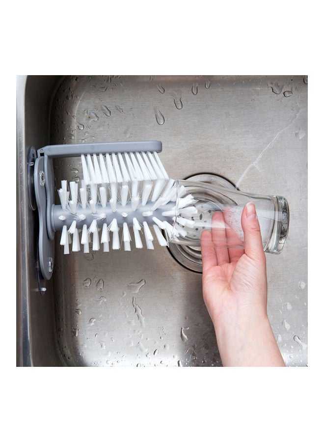 Double Sided Glass and Cup Washer Brush Grey - Image 3