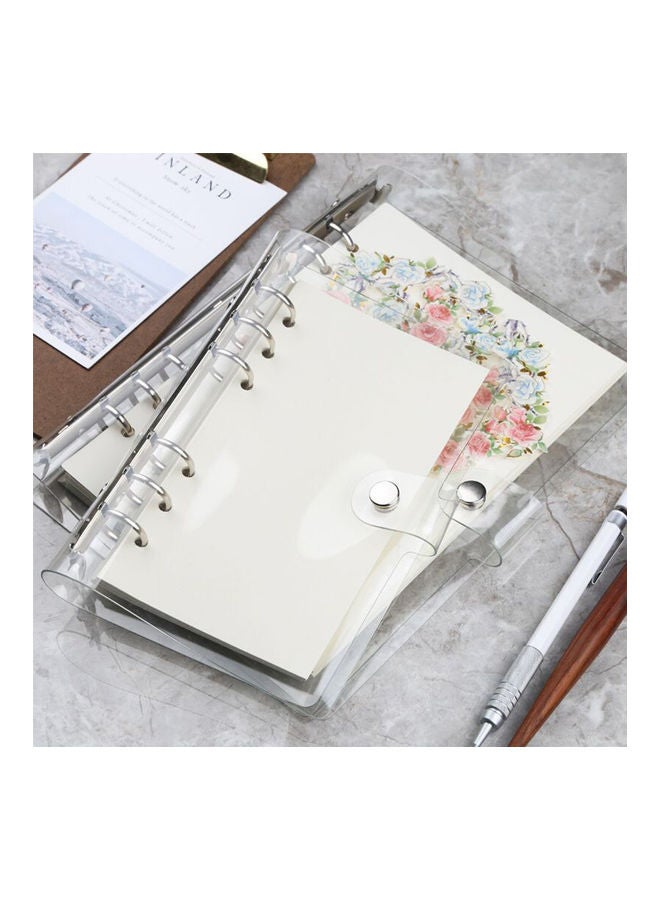 Generic PVC Clip File Folder Loose Notebook Sheet Ring Binder Transparent  - Image 4