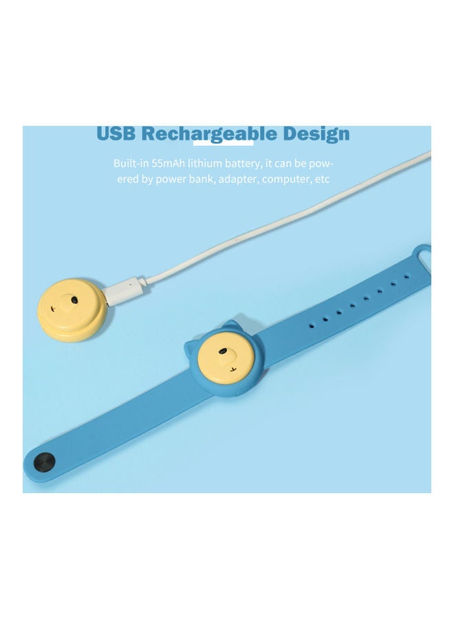 ماركة غير محددة Ultrasonic Mosquito Repellent Bracelet Blue  - Image 3