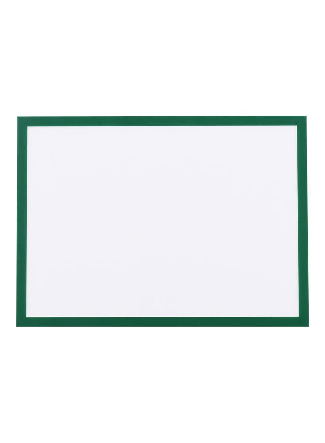 Generic Magnetic PVC Document Display Frame for A4 Size Letter Paper Green/Transparent 