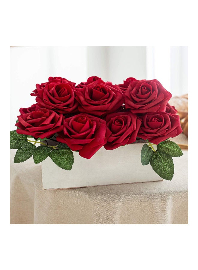 Generic 25-Piece Artificial Rose Red  - Image 2